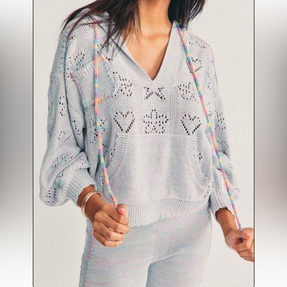 LoveShackFancy Alder rainbow hoodie